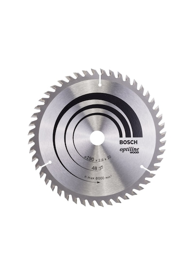 Bosch Optiline Wood 190 x 20/16 MM 48 Diş Daire Testere Bıçağı - 2608640614