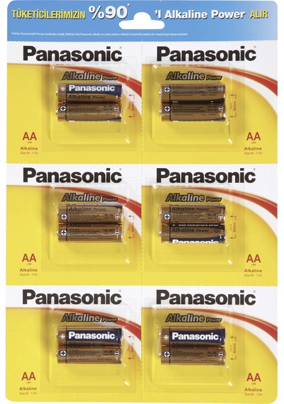 Panasonic LR6REB/12BTU Alkalin Power AA Kalem Pil 2 x 6'lı