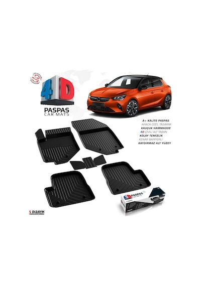 Opel Corsa F Elektrikli 4d Havuzlu Paspas 2019 Ve Üzeri A+ Kalite