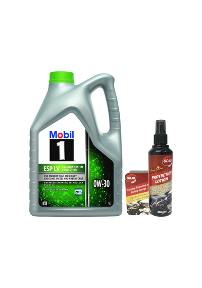 Mobil 1 Esp Lv 0W-30 Tam Sentetik Motor Yağı 5 L + Gojo Araç Bakım Seti