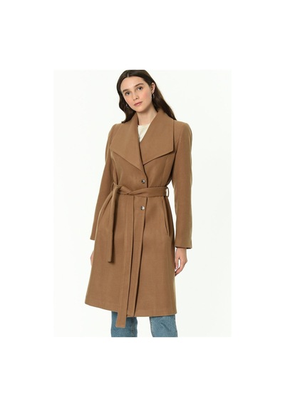 Z6639 Dewberry Bayan Palto-camel