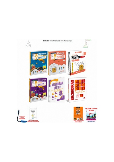Çanta 8. Sınıf Lgs Tüm Dersler 220 6 Kitap Seti
