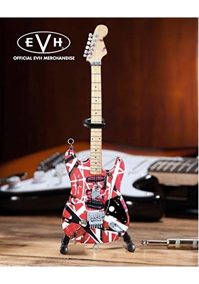 Evh Minature Guitars Evh Frankenstein Mini Replika Gitar Van Halen Evh001 , Kırmızı Ve Beyaz, Kırmızı/beyaz