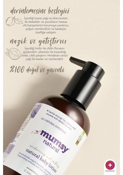 Doğal Nemlendirici Bebek Yüz ve Vücut Losyonu 250 Ml Yoğun Nemlendirici
