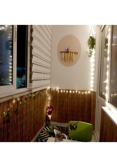 90 Cm X 7 Metre Doğal Bambu Çit Hasır Kamış Bahçe Çiti Balkon Çiti Dekorasyon Gölgelik Çit