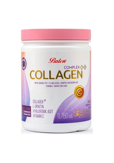 Tr Kolajen Complex Collagenx3 Meyve Aromalı Tip 1-2-3 L-ornitin Hyaluronik Asit C Vitamin 11.780mg 350g