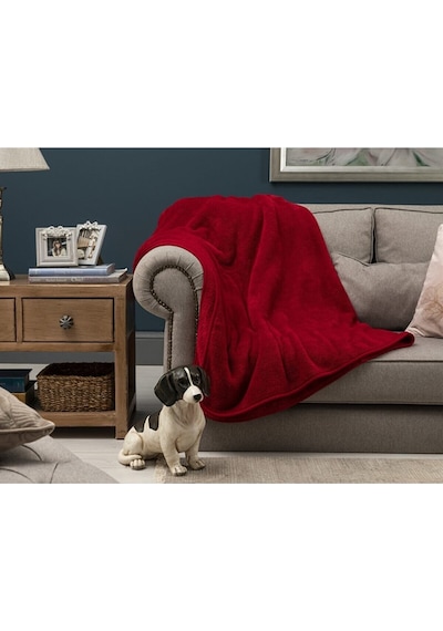 Mulberry Kırmızı Wellsoft Tv Battaniye 100 x 170
