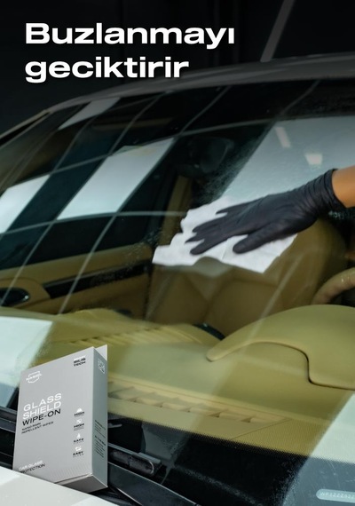 Nasiol Glasshield Wipe On Nano Yağmur Kaydırıcı Mendil Cam Yüzey Seramik Kaplama 1 Yıl Dayanım