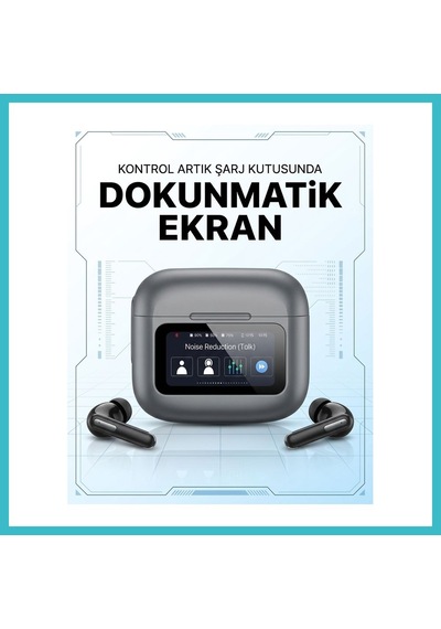 Bezos Snapron Hush Anc + Enc Dokunmatik Ekran Tws Bluetooth Kulak İçi Kulaklık Dfnbez