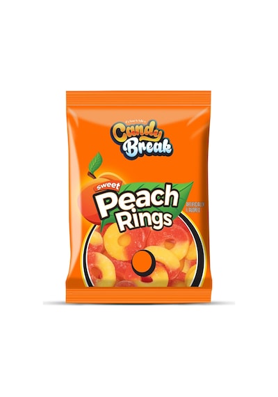Candy Break Peach Rings Şeftali Aromalı Yumuşak Şeker 113 G