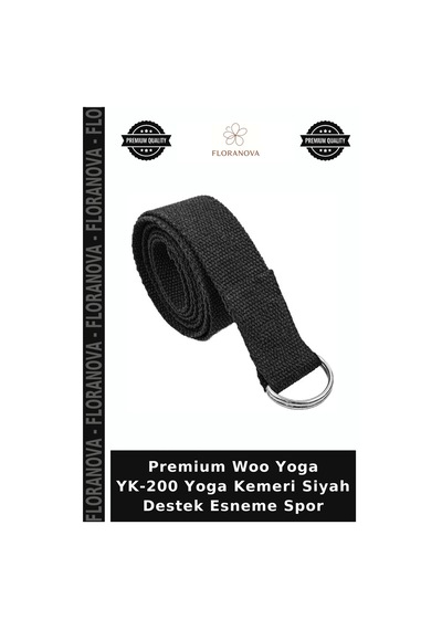 Premium Woo Yoga Yk-200 Yoga Kemeri Siyah Destek Esneme Spor