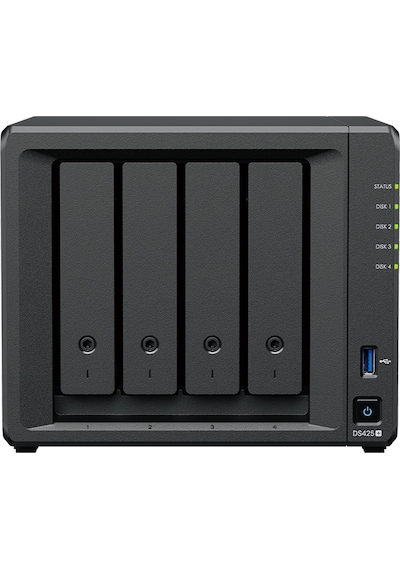Synology 4diskli Celeron Qc-2gb Ram-2.5gbe Nas Server Ds425 Plus
