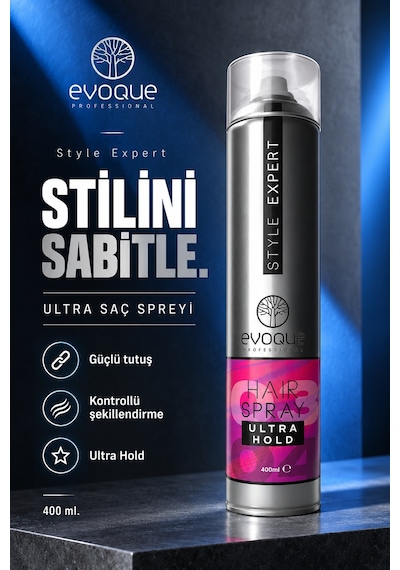 Evoque Professional Style Expert Ultra Saç Spreyi 400 ML