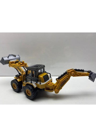 Oyuncak Dozer Metal Excavatör Buldozer Ön Ve Arka Hareketli Kırılmaz Kepçe 25 Cm