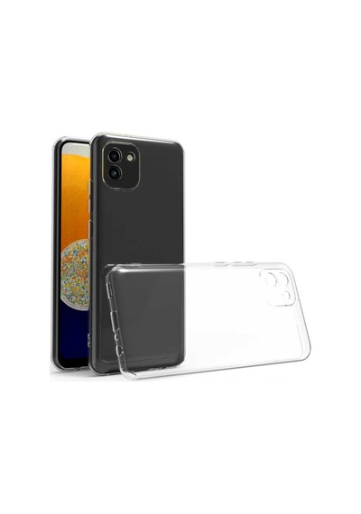 Galaxy A03 Zore Şeffaf Ince Ve Esnek Süper Silikon Kılıf Renksiz