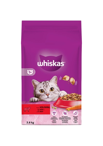 Whiskas Biftekli Kuru Mama 3.8 Kg - 3 Adet Tarı
