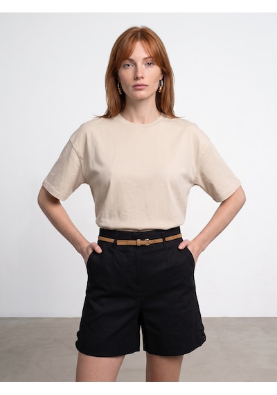 Dilvin 31017 %100 Pamuk Basic T-shirt-taş