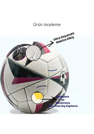 Hsport Futbol Topu 2024 Avrupa Dünya Kupası Halı Ve Çim Saha Sert Zemin İçin Dayanıklı Dikişli Maç Ve Antrenman Topu Kırmızı Açık Kahverengi