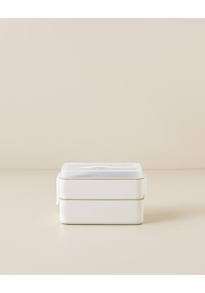 English Home Collotte 4 Parça Lunch Box Saklama Kabı 10,5x17 Cm Krem