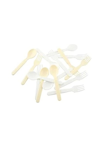 Lüx Plastik 2 Li Mama Kaşık Ve Çatal Seti Çok Renkli
