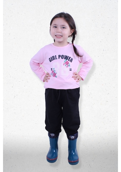 Panios Kids Kız Çocuk Alt-üst Takım Açık Pembe