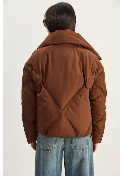 Shade Kadın Oversize Şişme Mont 10191065 - Acı Kahve Kahverengi