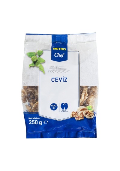 Metro Chef Ceviz İçi 250 G - Çok Amaçlı Kuru Yemiş 4'li Avantaj Paketi - 4 Adet Tarı