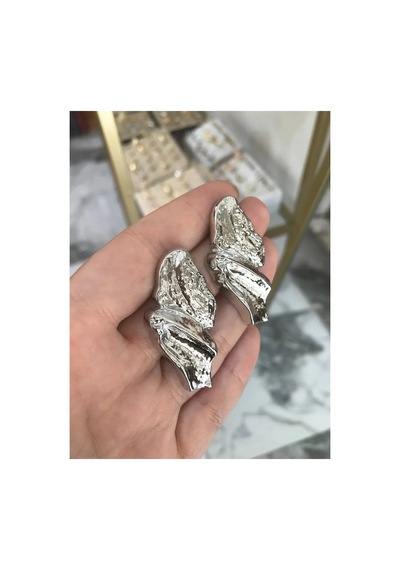 Silver Tasarım Küpe Gümüş