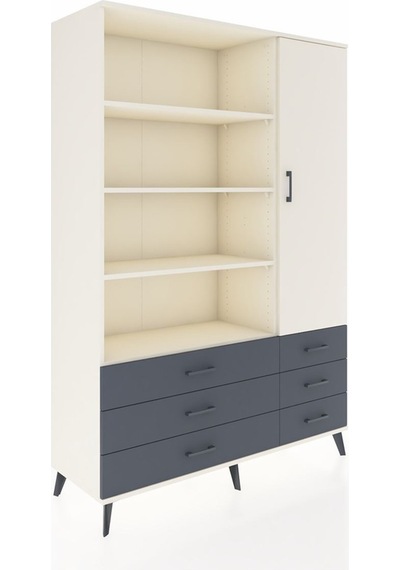 Hyperion Dolap 8 Raflı 6 Çekmeceli Tek Kapaklı 132x44x195 Aytaşı-aytaşı/antrasit Aytası/antrasıt Hyperion Dolap 8 Raflı 6 Çekmeceli Tek Kapaklı 132x44x195 Aytaşı-aytaşı/antrasit Aytası/antrasıt