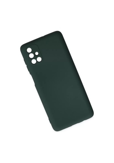 Mey Najmaddin Samsung Galaxy Uyumlu M51 Kılıf Nano İçi Kadife Silikon - Koyu Yeşil Najmaddin Diğer