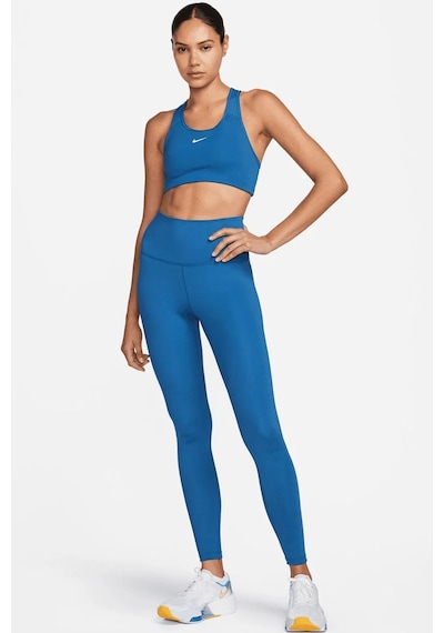 Nike One High Rise Leggings Full Length 2 Cepli Yüksek Belli Toparlayıcı Tayt Mavi Sax
