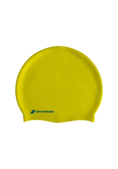Silicone Swimming Cap - Deniz Ve Havuz Silikon Yüzücü Bonesi Sarı