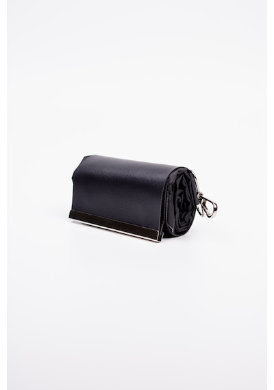 Fabric Craft Bag Omuz Çantası Siyah 50x60 Cm Katlanabilir Büyük Boy Paraşüt Kumaş Hafif Günlük Tote Siyah - Mavi