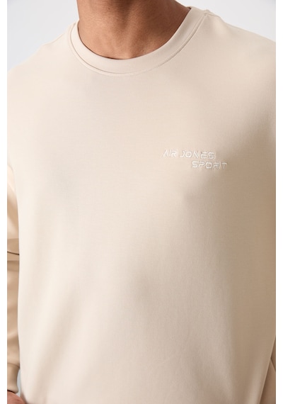 Tommy Life Bej Pamuklu Kalın Yumuşak Dokulu Comfort Fit Nakışlı Erkek Eşofman Takım - 85254 Bej