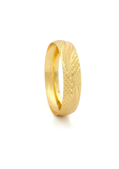 Altın Kaplama Dalgalı Ve Baklava Desen 1.5 Cm Bilezik Blz-3068 Altın