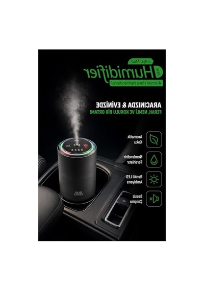 Şarjlı Buharlı Araç Parfümü - Aromalı Koku Difüzörü Acıbadem
