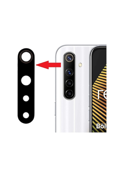 Realme Uyumlu 6i Kamera Lensi Camı RMX2040