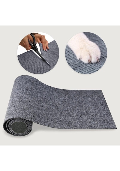 Kedi Tırmalama Halısı 30x98 Cm Koltuk Duvar Yer Kullanımlı Yapışkanlı Tırmalama Matı
