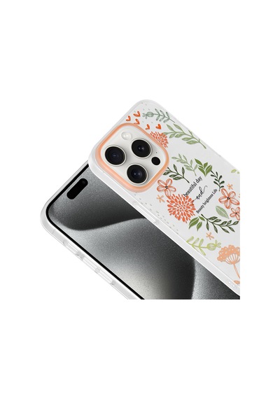 iPhone 14 Pro Max Kılıf Kamera Korumalı Desenli Zore Klip Kapak - Beautiful -