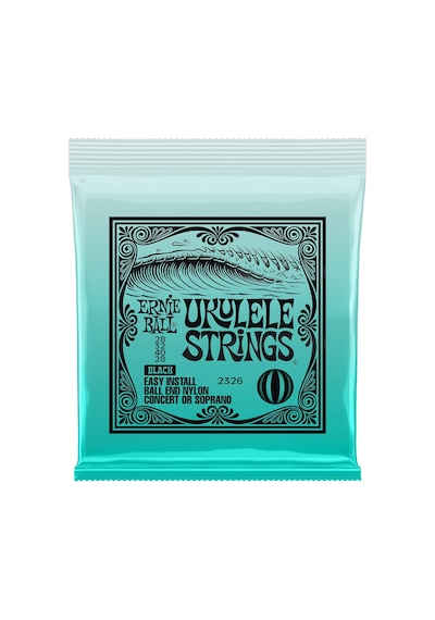 Ernie Ball Konseri/soprano Ball End Naylon Ukulele Telleri - Siyah