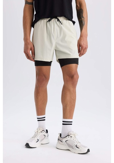 DeFactoFit Slim Fit Dar Kesim Sporcu Taytlı Şort E2759AX25SMBG810