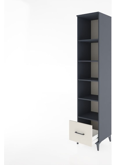 Hyperion Dolap 5 Raflı Tek Çekmeceli 44x44x221 Antrasit-aytaşı Antrasit