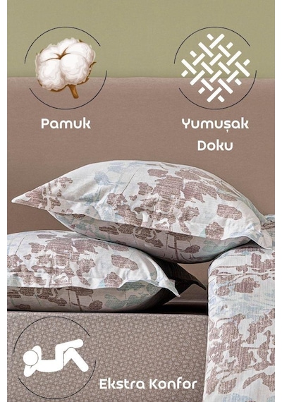 Lavella Yastık Kılıfı Koleksiyonu 2 Parça - Uykuya Açılan Çiçekli Kapı 50x70/ Asorti-4
