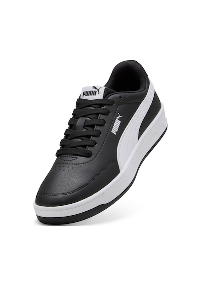 Puma Court Classic Clean Siyah Kadın Sneaker 000000000102713764 Siyah-beyaz