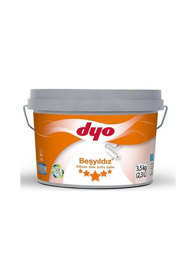 Dyo Beşyıldız Silikonlu İç Dış Astar 3.5 Kg Beyaz Diğer
