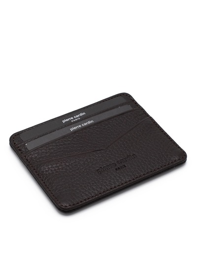 Pierre Cardin Unisex Deri Kartlık 0626 Kahverengi