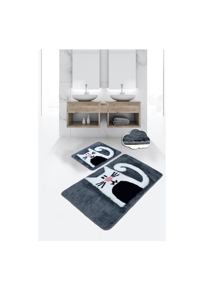 Pınk Nose 2 Li Set Banyo Halısı Paspas