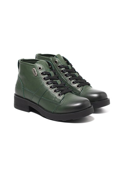 Military Green Bot Erkek Oxm003613 Oxs Frank 0036 Mıd M Leather Mıl.green Military Green