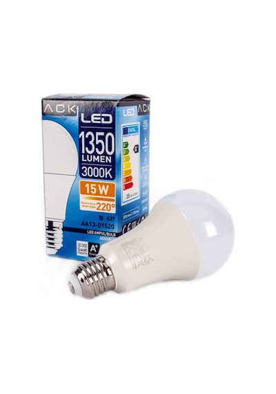 Ack Aa13-01520 15W Led Ampul 3000K Günışığı E27 A70