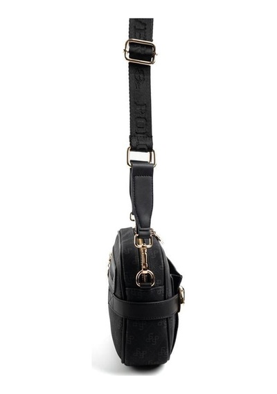 Silver Polo Sp1256 Kadın Çapraz Çanta Monogram Siyah-siyah